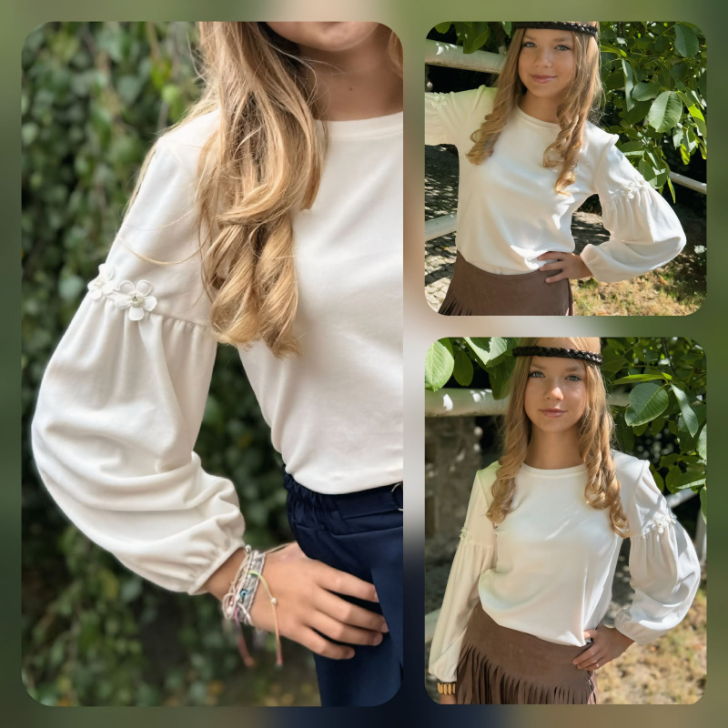 Top s puffy rukávom