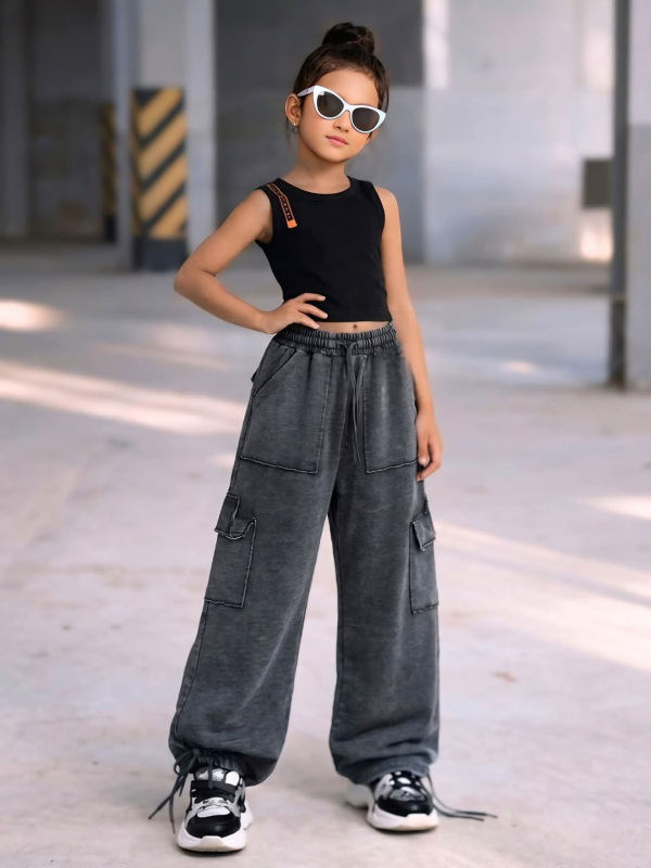 Beggy teplakové nohavice šedé