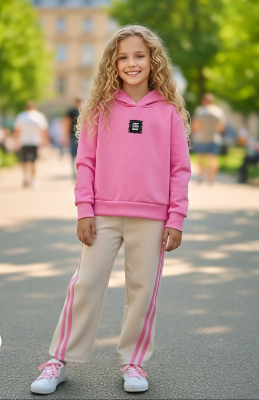 Ružová tepláková súprava