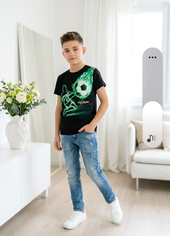 Tričko s potlačou futbalista