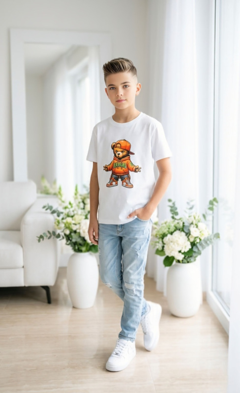 Tričko s potlačou medvedík