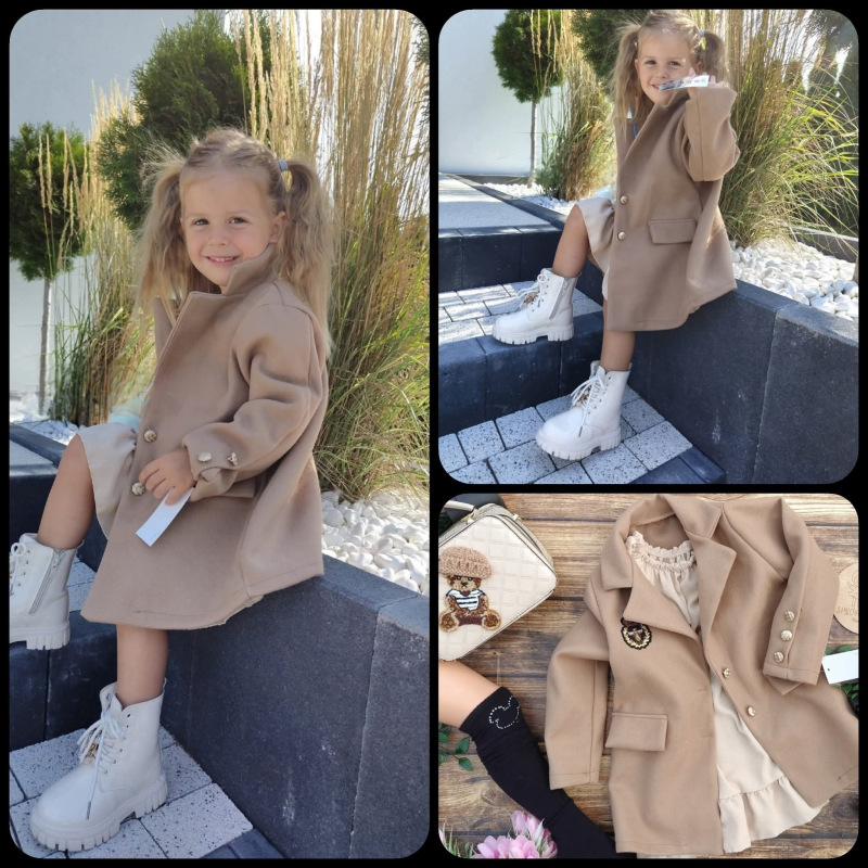 Prechodný béžový kabát