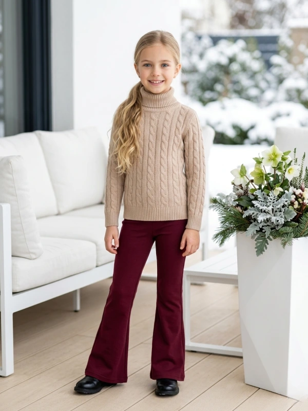 Bordové legín , zvony