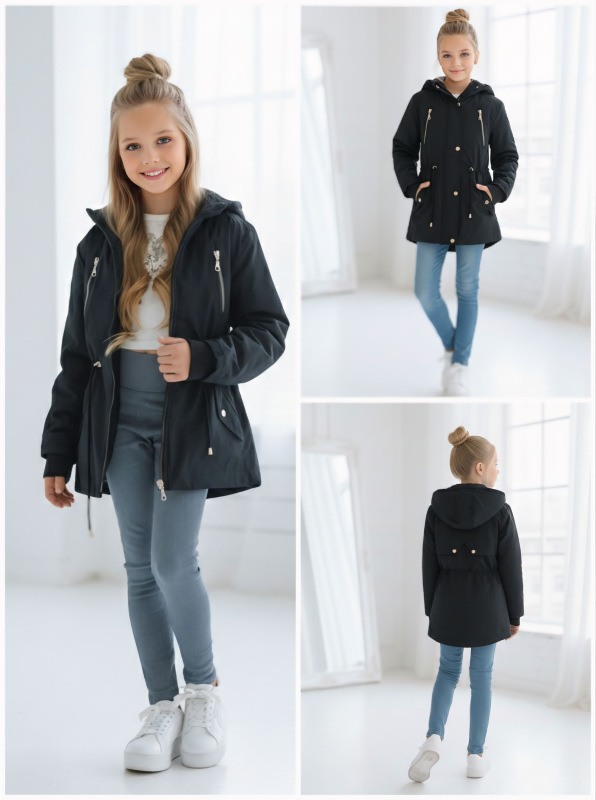 Tmavomodrá bunda jar/jeseň