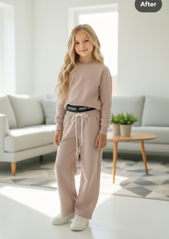 Široké nohavice MIU , púder