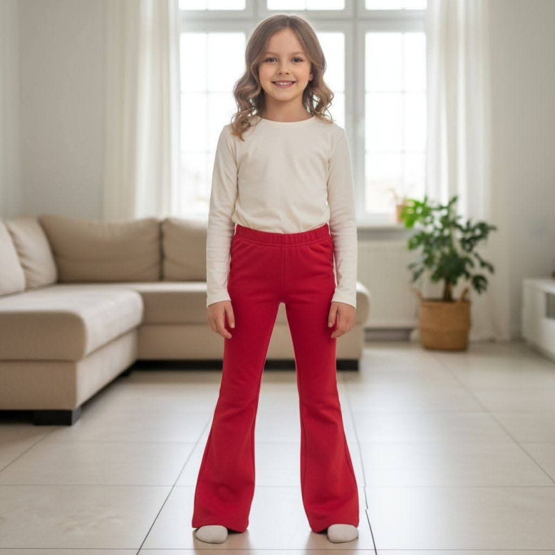 Bavlnené zateplené zvonové legíny 1