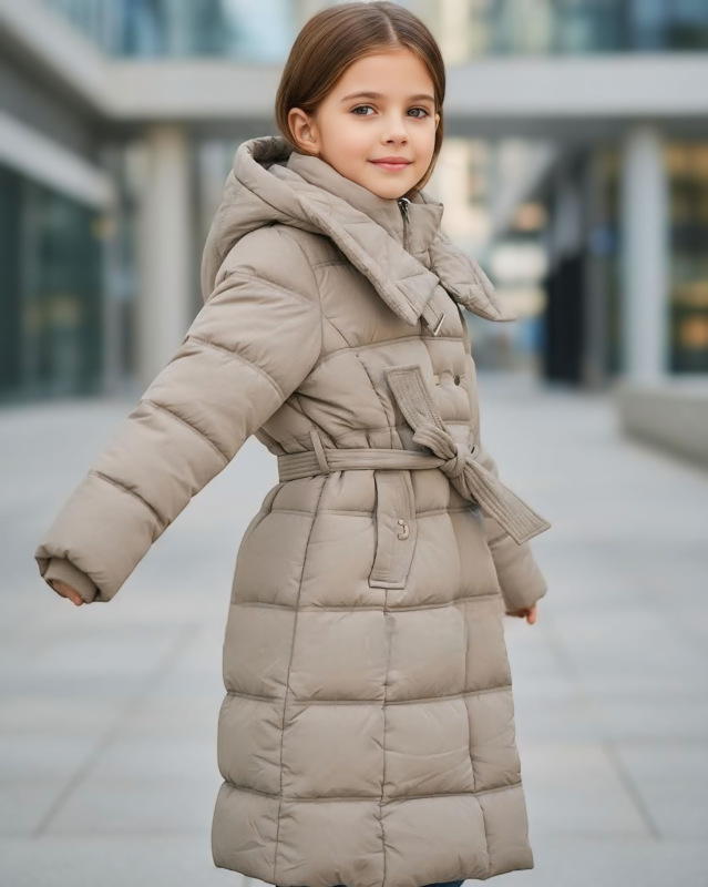 Béžová prešívaná bunda