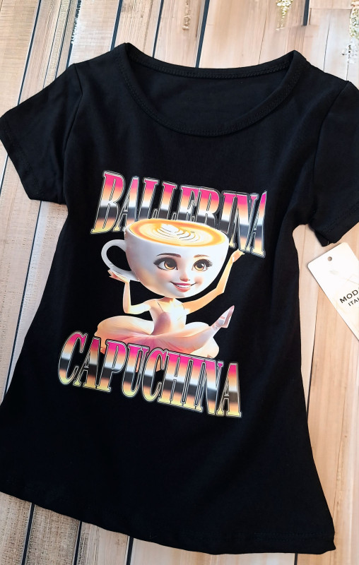 BALERINA CAPUCHINA čierne tričko 1