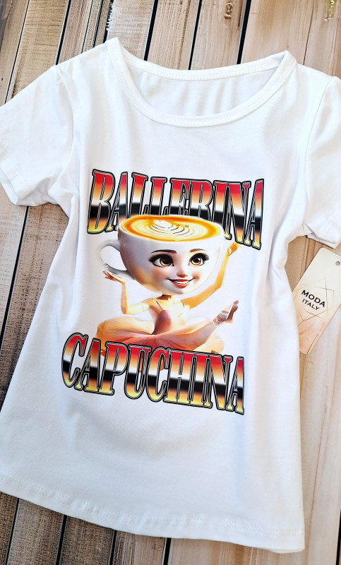 BALERINA CAPUCHINA biele tričko 1