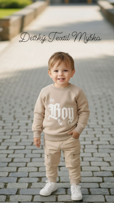 Béžová mikina zateplená