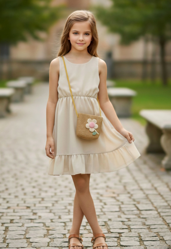 Béžové letné šaty