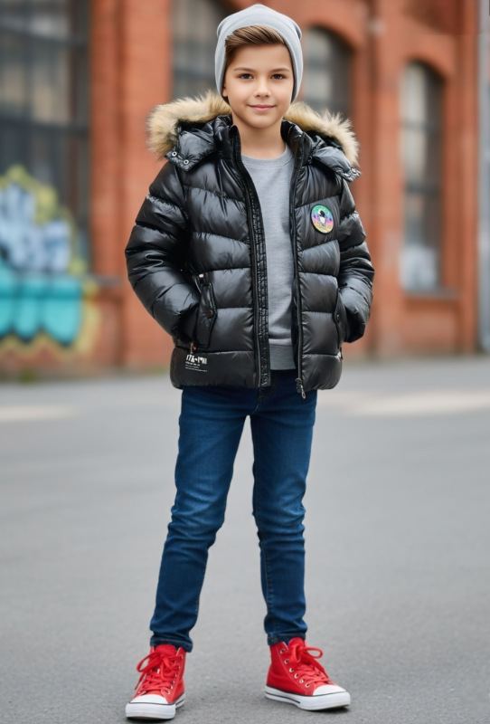 Chlapčenska bunda, Čierna
