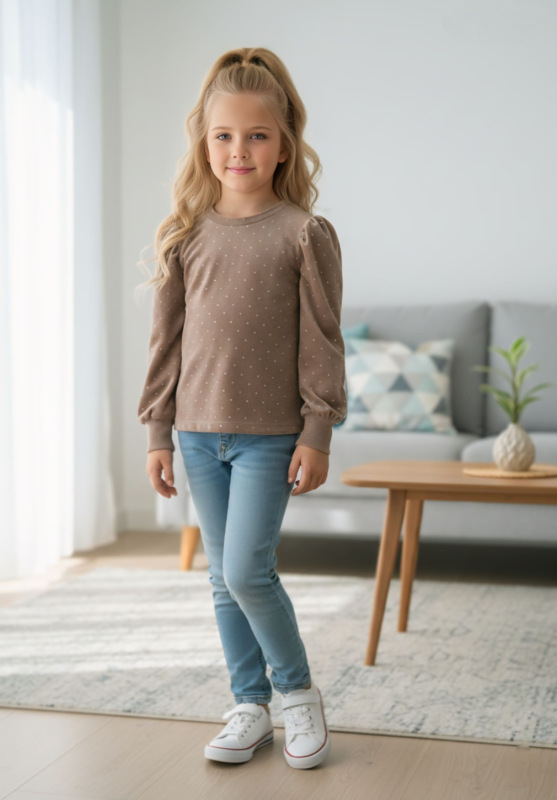 Béžové tričko , velúrové