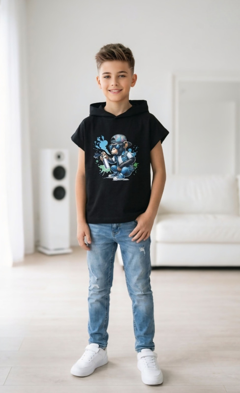 Bavlnené tričko s potlačou opička