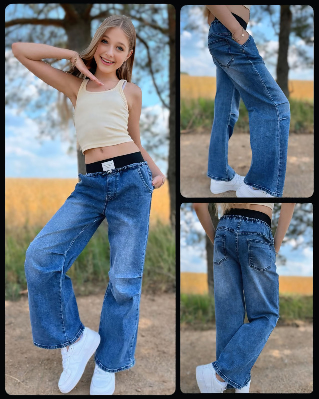 Modré rifle široké